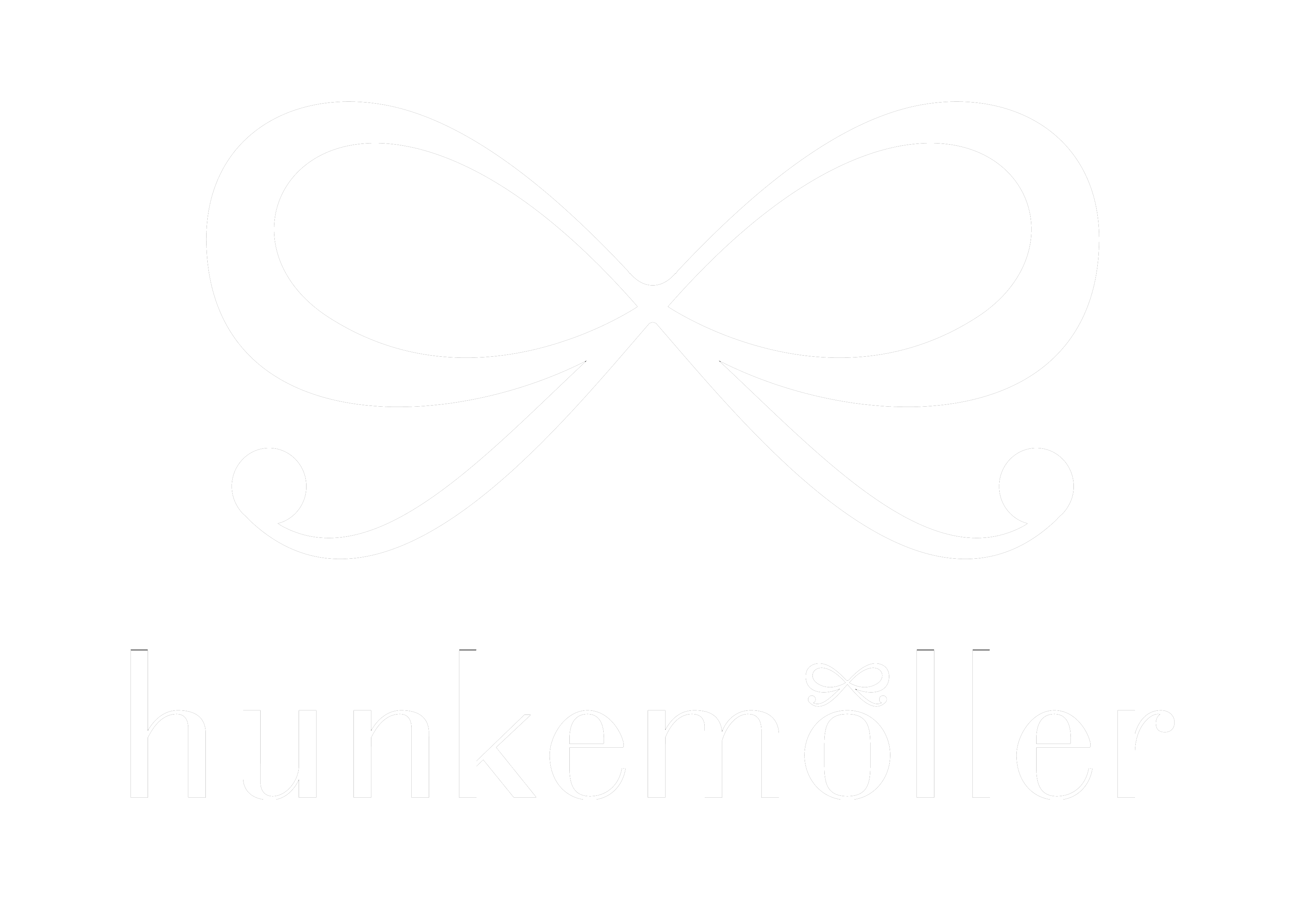 Hunkemöller logo in weiß