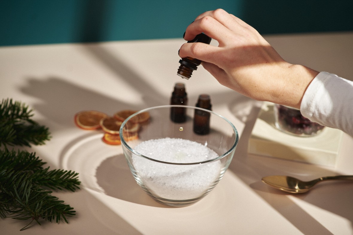 Weihnachtliches DIY: Cranberry-Orangen-Badesalz - Atrio