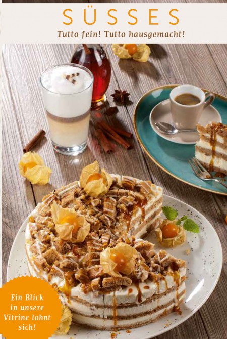 Süßes bei Cappuccino
